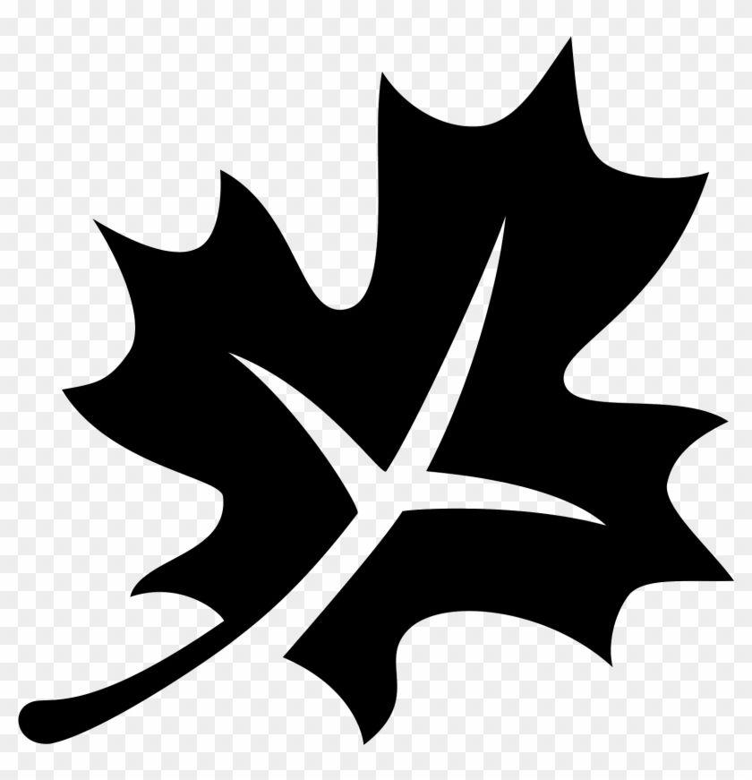 Curved Leaf Logo - It's A Maple Leaf, Starting At The Bottom With A Curved - Autumn ...