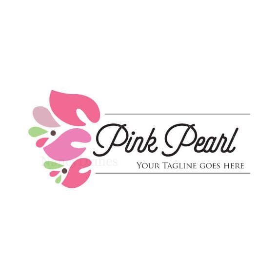 Pink Flower Company Logo - Calla lily logo - flower shop - Photography logo - Boutique logo ...