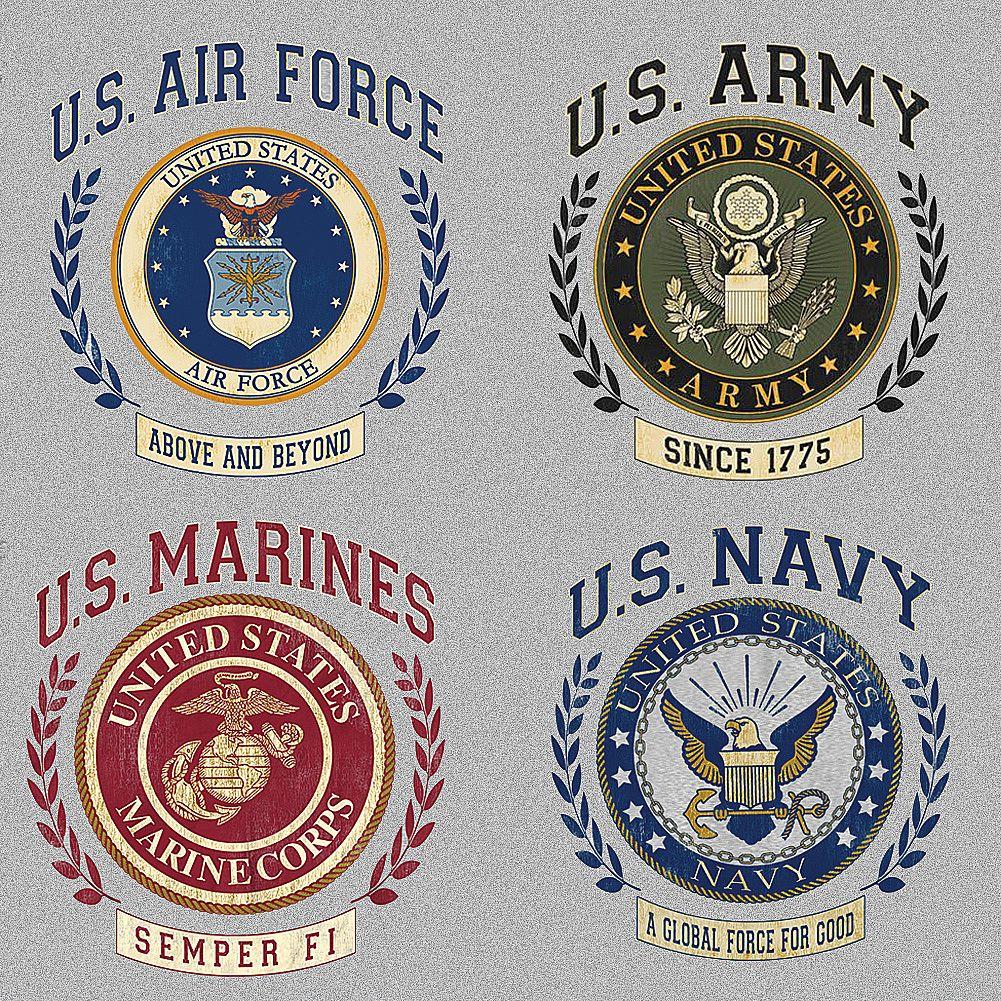 Military Branch Logo - Vintage Military Branch Tee - Shirts/Sweatshirts - Apparel And ...
