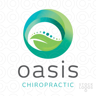 Curved Leaf Logo - Oasis Chiropractic | flip flops | Pinterest | Logo design, Logos and ...