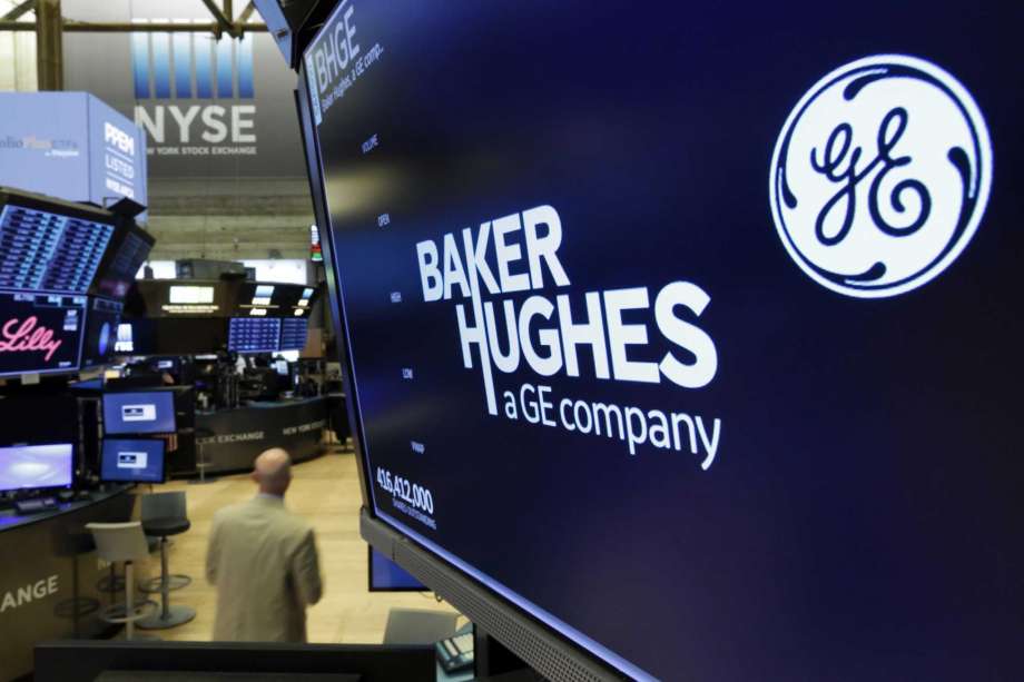 Small General Electric Logo - Baker Hughes returns to profitability with small gain - Houston ...