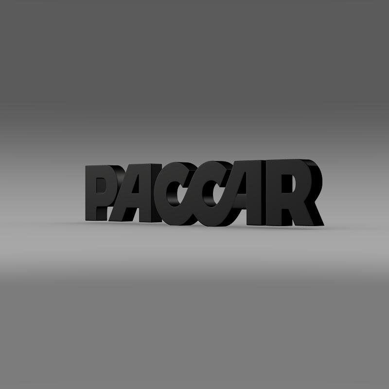 PACCAR Logo - Paccar logo 3D Model in Parts of auto 3DExport