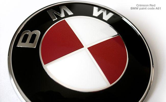 Red BMW Logo - Shadowline Matte & Gloss Black Window Trim & Roof Vinyls