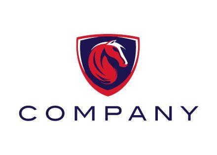 Company Shield Logo - Horse Shield Logo Design