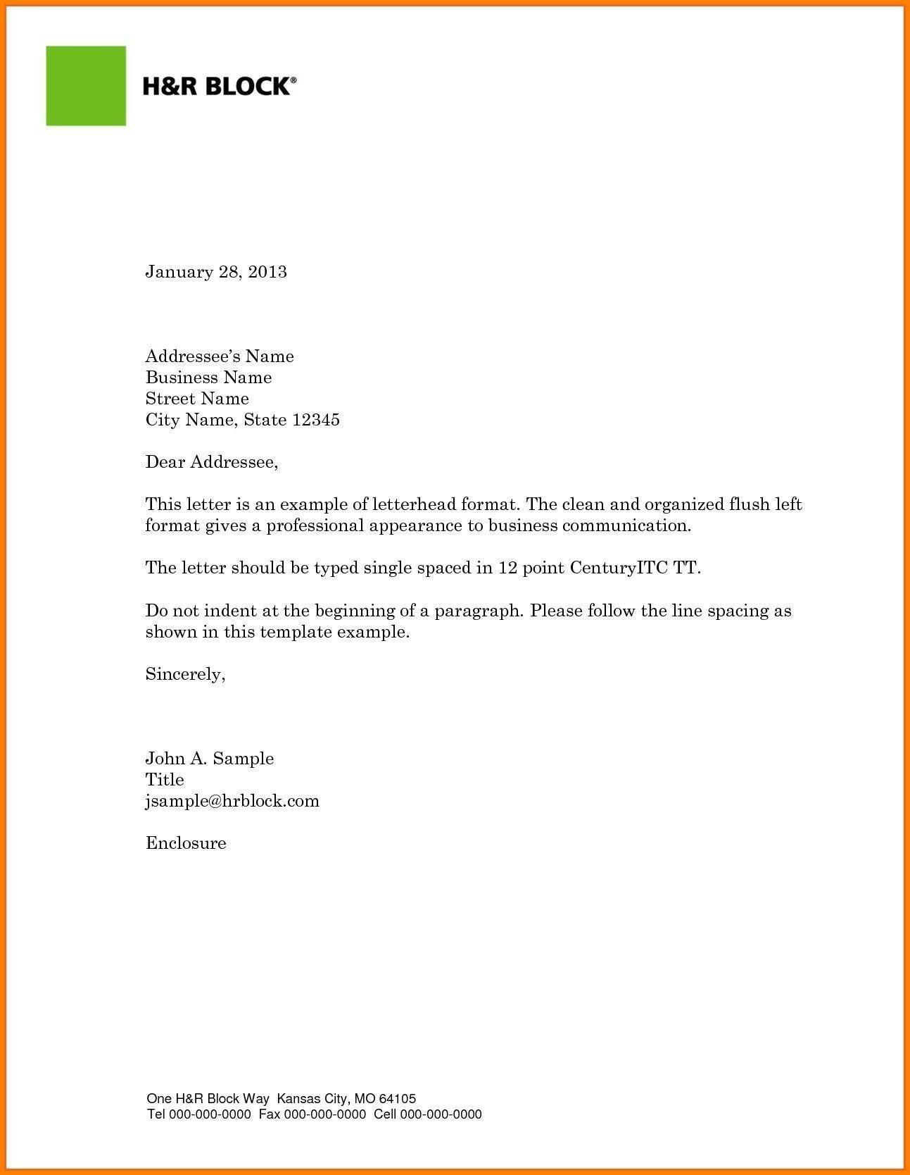 Business Letter Logo - Formal Letter Format And Spacing New With Logo Business Writing ...