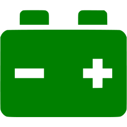 Green Battery Logo - Green car battery icon green battery icons