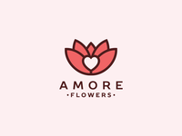 Flower Company Logo - Amore Flowers by George | Inspireoo | Dribbble | Dribbble