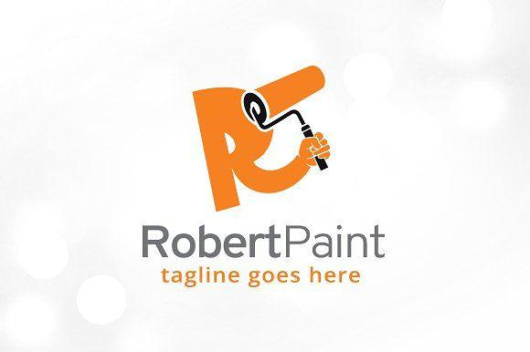 Paint Logo - Letter R Paint Logo Template ~ Logo Templates ~ Creative Market