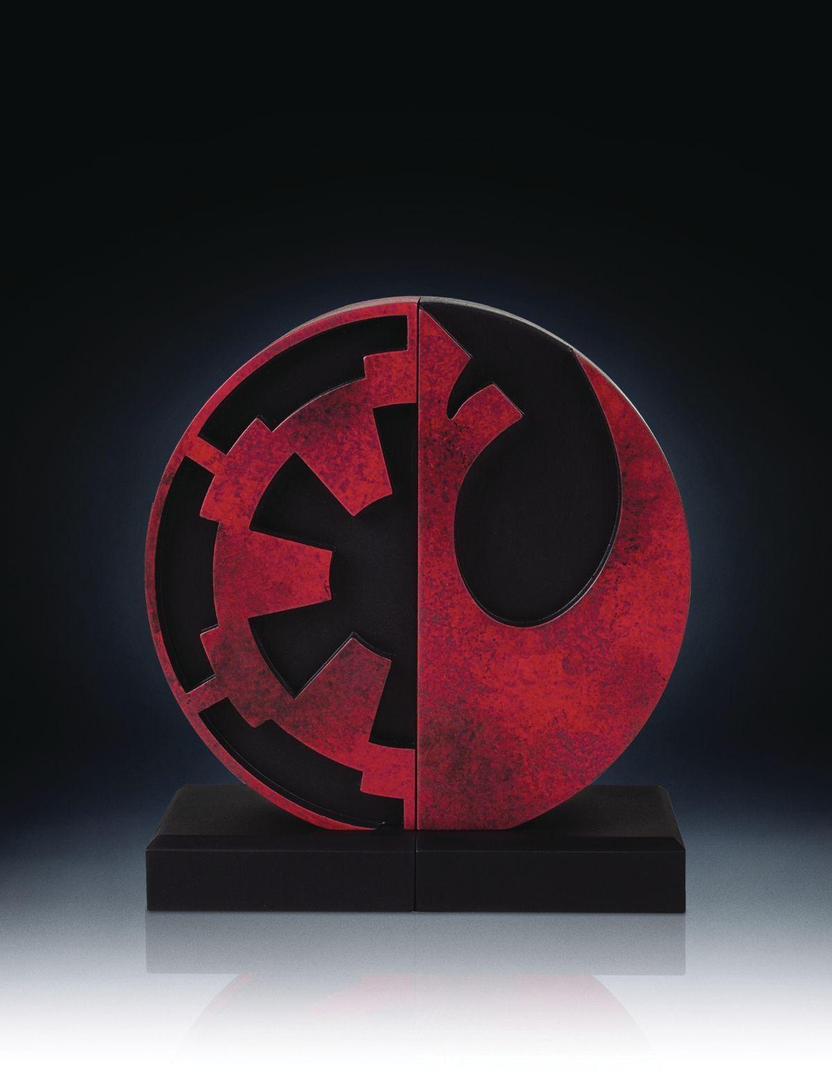 Rebel Logo - Buy the Star Wars Imperial/Rebel Logo Bookends in Canada | Home Decor