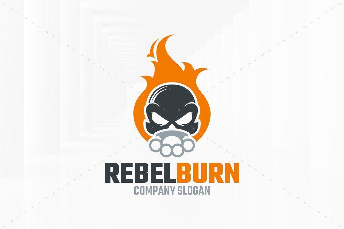 Rebel Logo - Rebel Burn Logo Template ~ Logo Templates ~ Creative Market