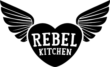 Rebel Logo - Rebel Kitchen | Dairy Free Organic Mylk, Yogurt and Coconut Water