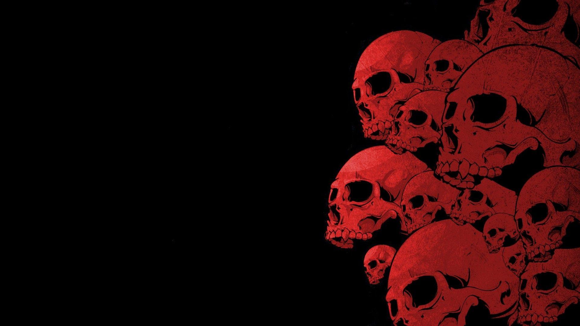 Black and Red Skull Logo - Red Skull Wallpaper