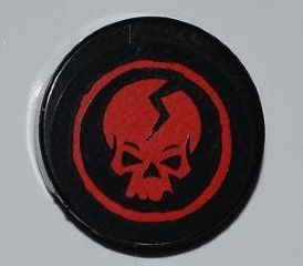 Black and Red Skull Logo - BrickLink - Part 4150pb087 : Lego Tile, Round 2 x 2 with Ninjago ...