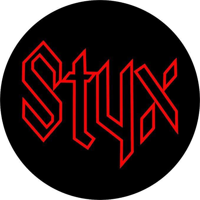 Styx Logo - Styx (Red On Black) 1 2 Button Pin: Amazon.ca