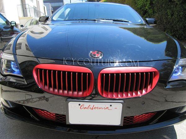 Red BMW Car Logo - Custom BMW Emblems with Swarovski Crystals - Gold, Pink, Black, Any ...