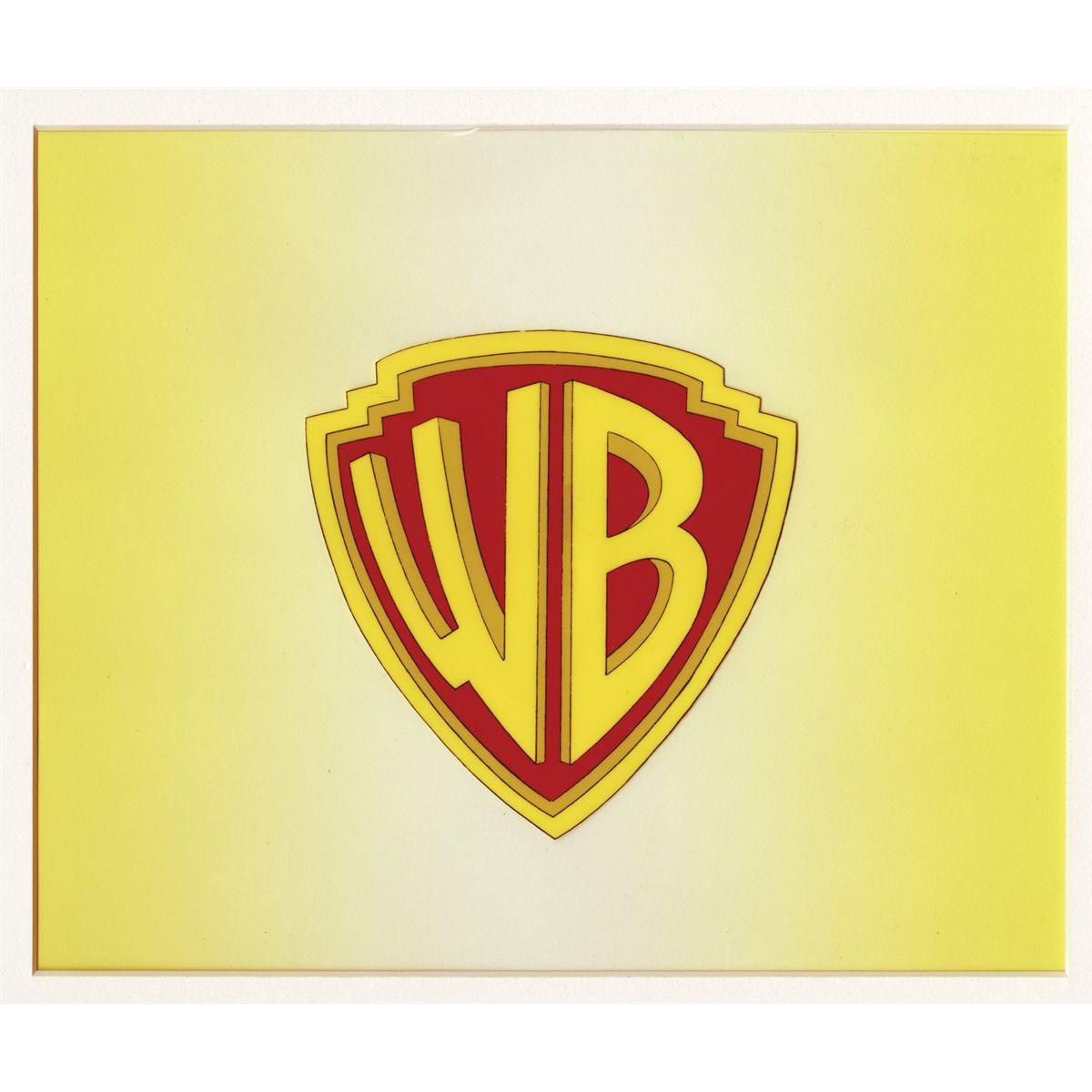 WarnerBros Shield Logo - Original production cel of Warner Bros. Shield from 24 Carrot Golden