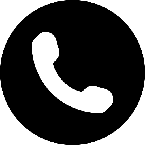 Circle Phone Logo - Phone symbol of an auricular inside a circle Icons | Free Download