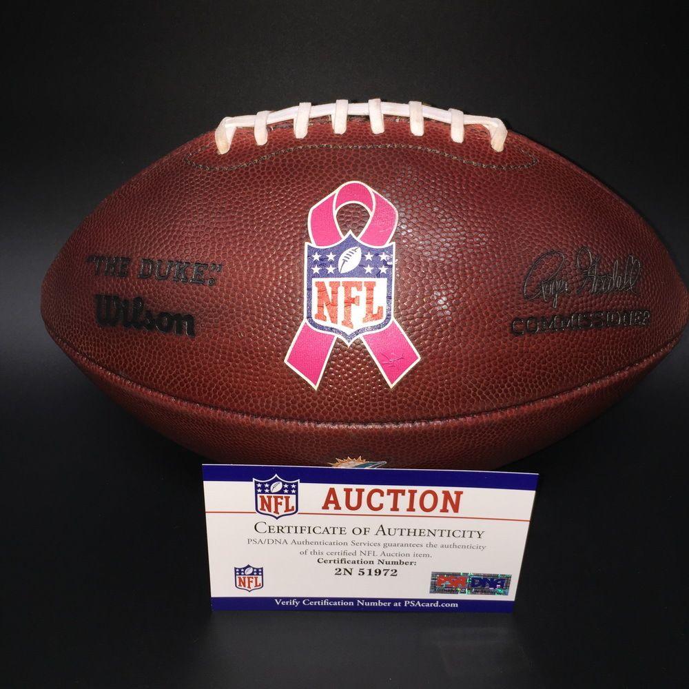 NFL BCA Logo - NFL Auction. Dolphins Used Authentic BCA Football W