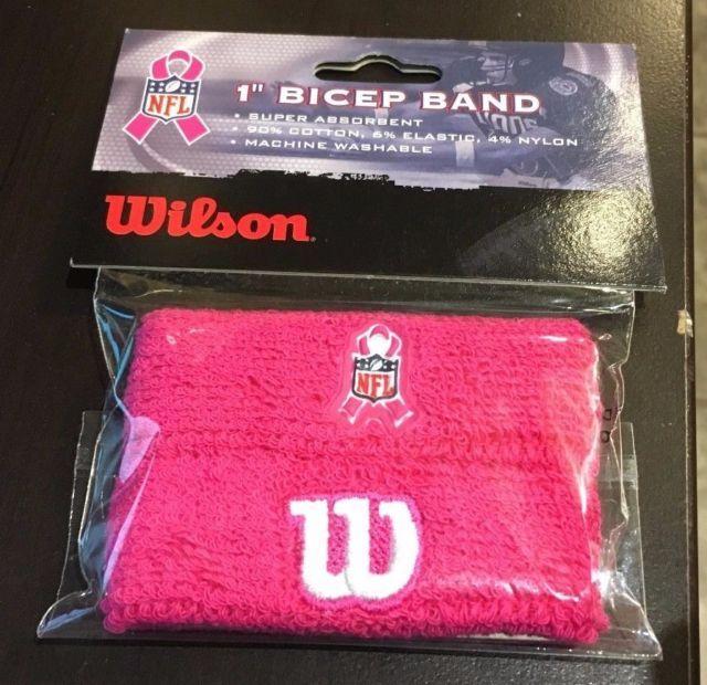 NFL BCA Logo - Wilson Bicep Band 1 With NFL BCA (pink)