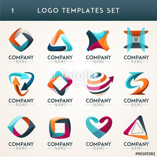 Unusual Company Logo - Logo and Abstract web Icon and globe vector identity symbol. Unusual