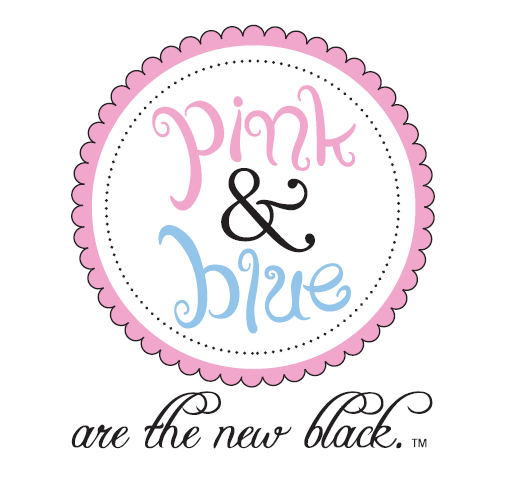 Pink and Blue Logo - black pink and blue | Pink and Blue are the new black TM logo | baby ...