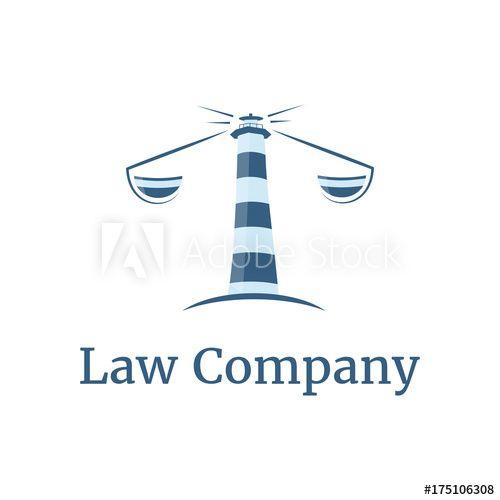 Unusual Company Logo - Vector logo template for law company. Unusual lawyer logotype. Sign