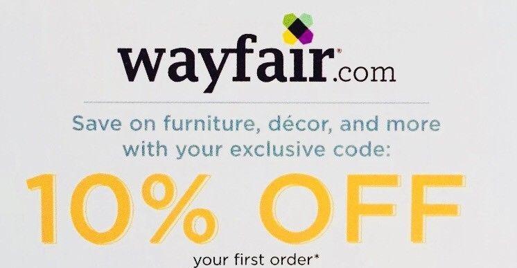 Wayfair.com Logo - ➡ WAYFAIR : 10% OFF First Order FAST Discount Online Code Exp