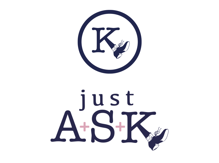 Just Ask Logo - Just A.S.K. logo for Business Coach Accountable, Supportive, Kick