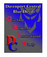 Davenport Central Blue Devils Logo - Central High School. Home of the Blue Devils