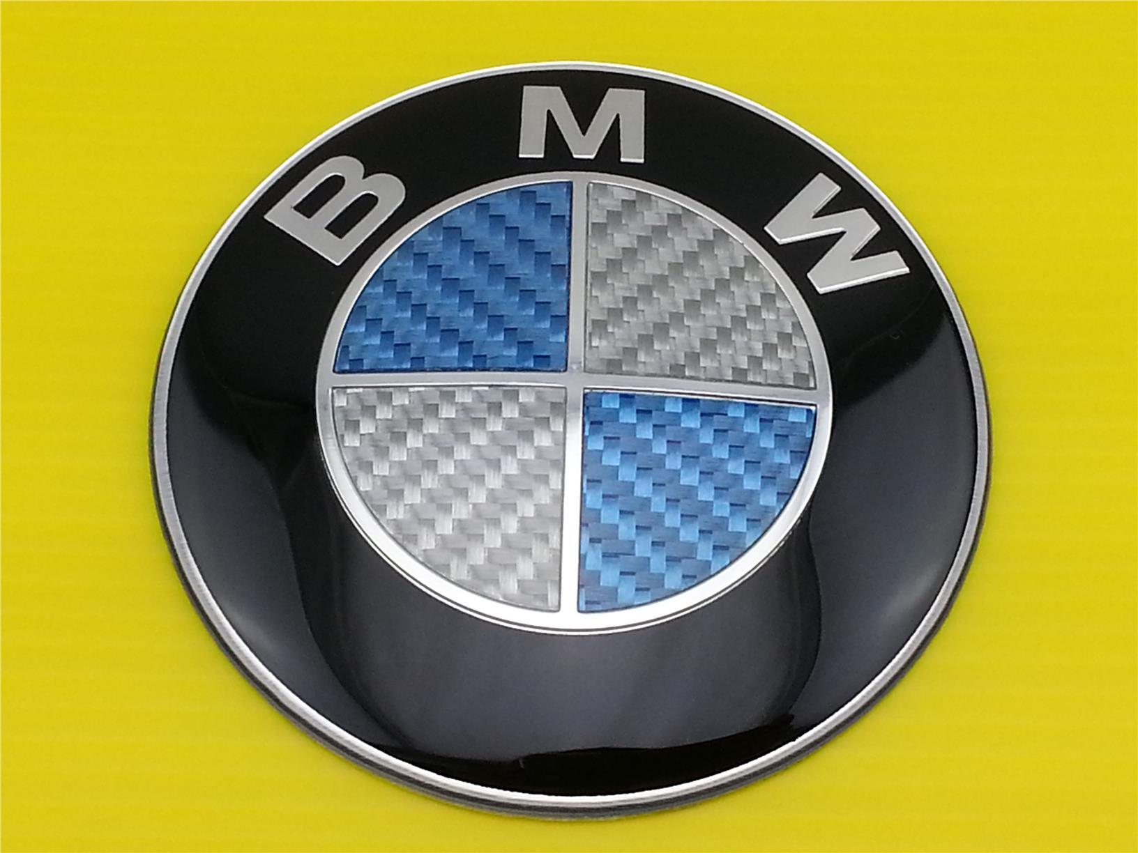 White BMW Logo - New Blue & White CARBON FIBER BMW E (end 10/24/2019 8:38 AM)