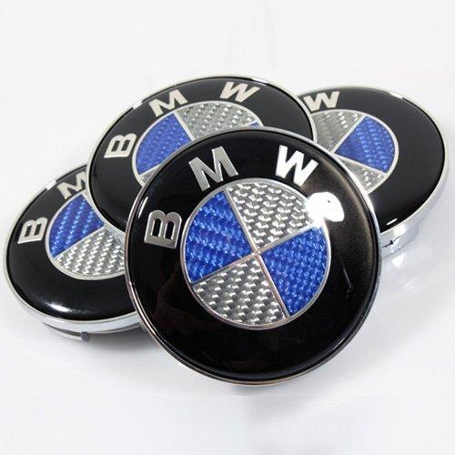 Carbon Fiber BMW Logo - BMW Blue Carbon Fiber Emblem Set 7pcs (fits most model) - 88gogoshop ...