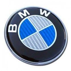 Carbon Fiber BMW Logo - Emblem badge bmw logo bonnet 82 mm carbon fiber new 51148132375