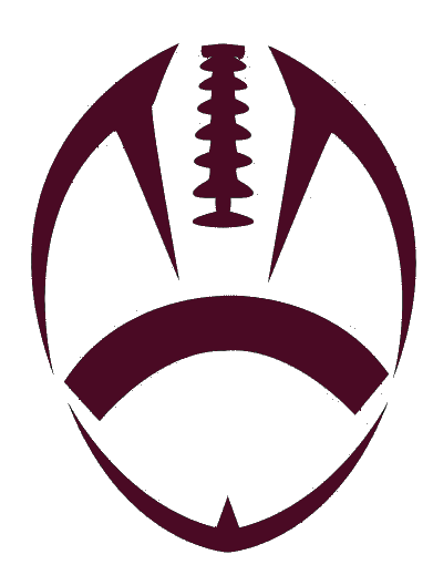 Maroon Football Logo - Football Outline. Maroon Football Cut. Free Image