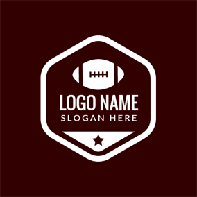 Maroon Football Logo - Free Football Logo Designs. DesignEvo Logo Maker
