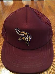 Maroon Football Logo - Vintage Rare Minnesota Vikings NFL Football Logo Maroon Snap Back ...