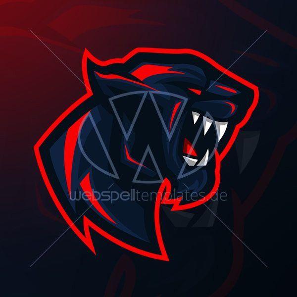 Red Gaming Logo - Webspelltemplates.de – Webspell TemplatesVector Panther Esports Logo ...