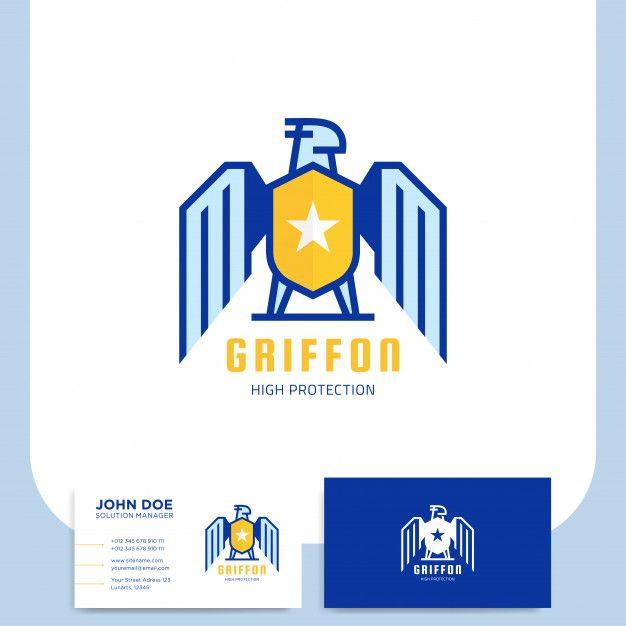 Company Shield Logo - Griffon shield logo design for security company with business card