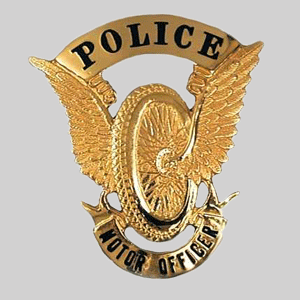 Motor Officer Logo - Police Motor Officer Gold Helmet Badge