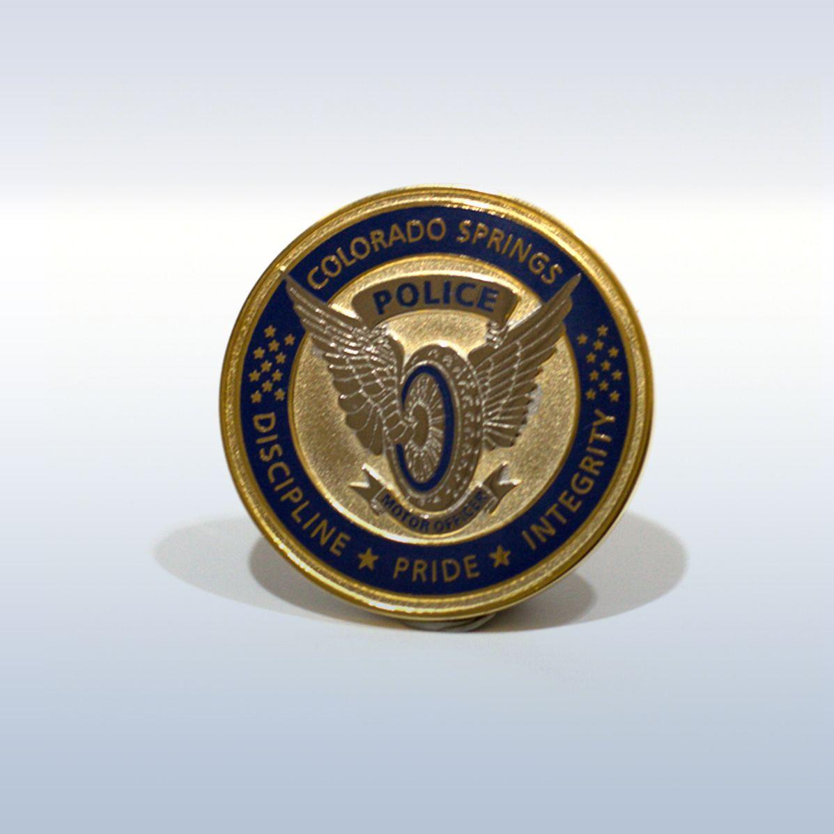 Motor Officer Logo - Commemorative Coin – Motor Officer | Colorado Springs Police ...