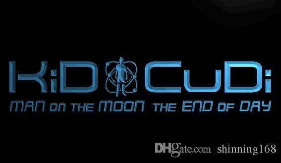 Atthe End with a Blue B Logo - 2019 LS1506 B Kid Cudi Man On The Moon End Of Day Neon Sign.Jpg From ...