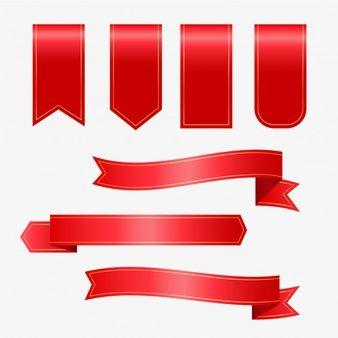 Red and White Ribbon Logo - Ribbons vectors, +47,000 free files in .AI, .EPS format