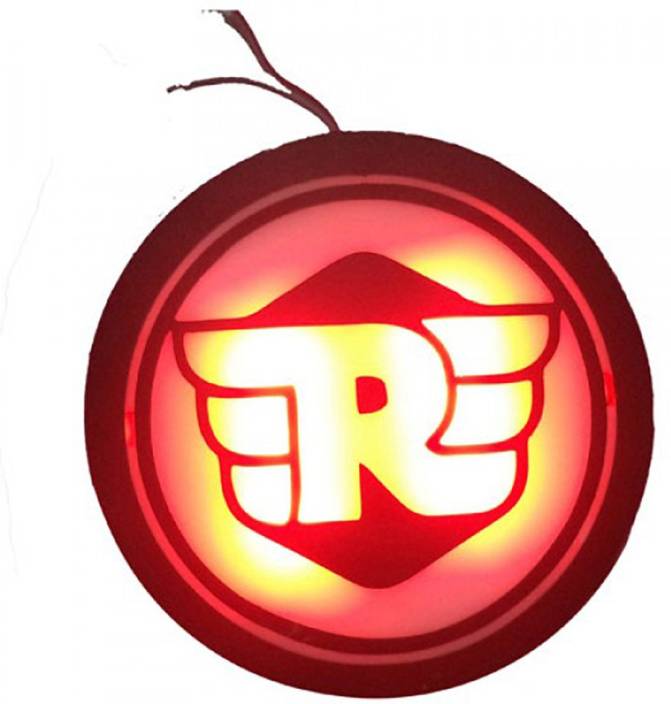 Circle R Logo - EcomBiz Red Number Plate (R) Logo Light for Bullet Motorcycle Bike