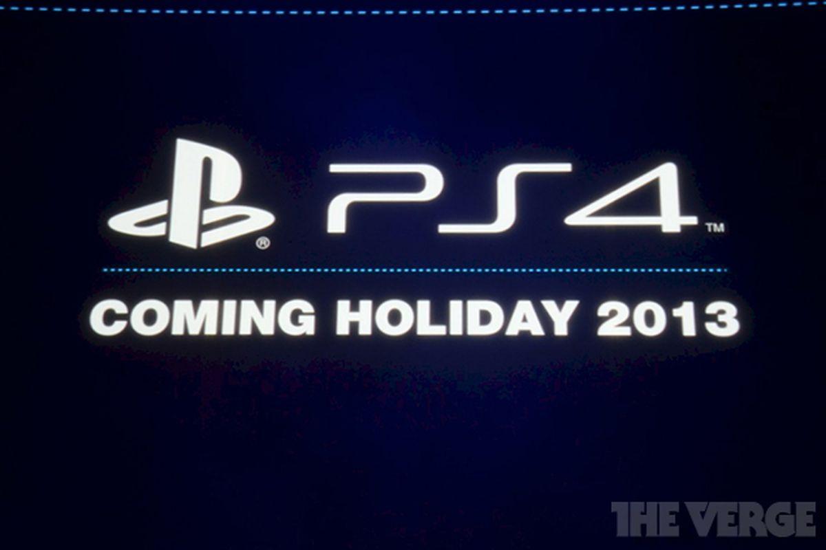 Atthe End with a Blue B Logo - Sony announces the PlayStation launching at the end of 2013