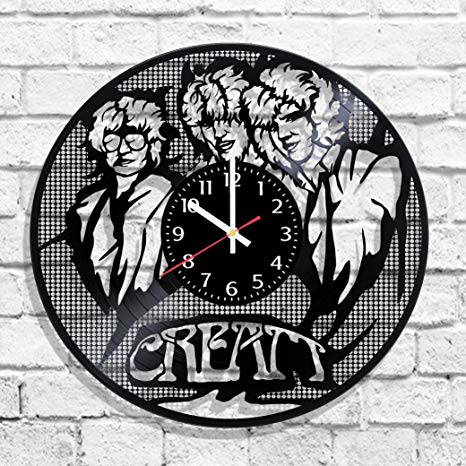 Cream Rock Logo - Cream rock band design wall clock, Cream band decal