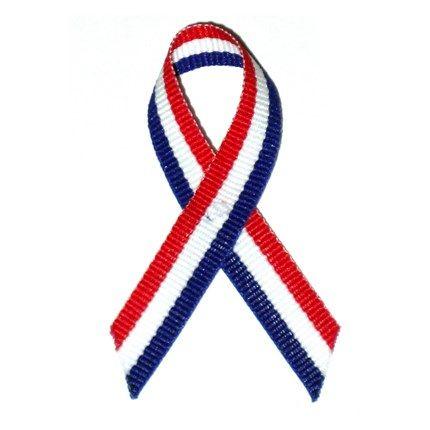Red and White Ribbon Logo - Red White Blue Cloth Flag Ribbon | Flags | PinMart | PinMart