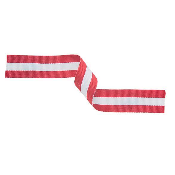 Red and White Ribbon Logo - Three Colour Medal Ribbons - MR | Impact Trophies