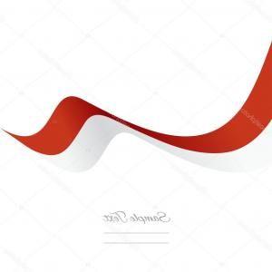 Red and White Ribbon Logo - Red Ribbon Confetti Celebration Isolated On | SOIDERGI