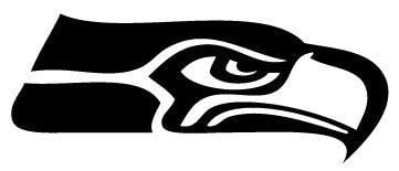 Black and White Seahawks Logo - Seattle Seahawks Logo Decal