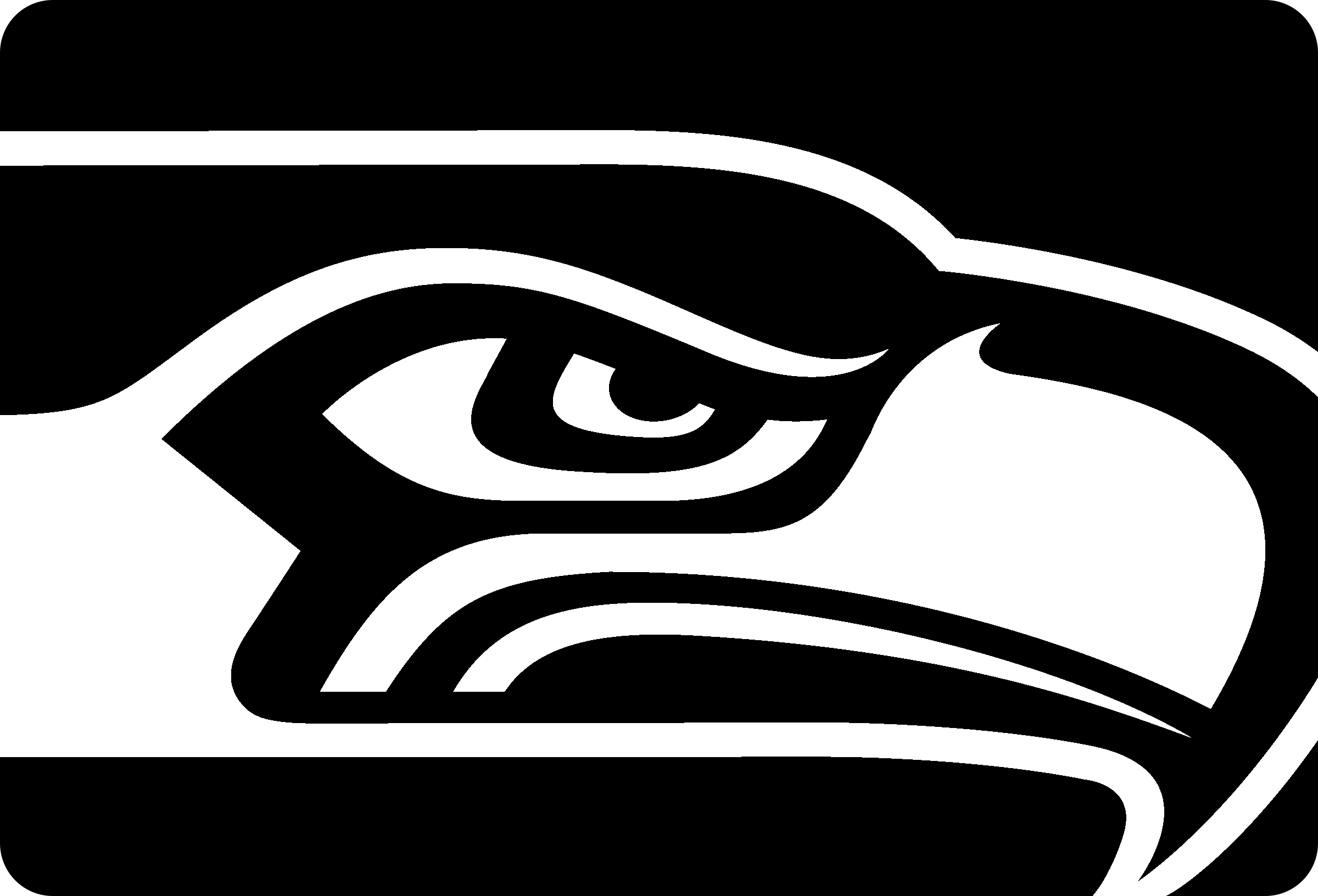 Black and White Seahawks Logo - Seahawks icon Logo PNG Transparent & SVG Vector - Freebie Supply