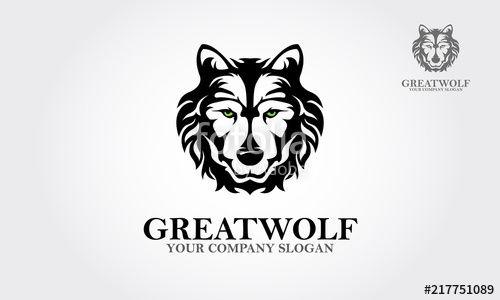 Great Animal Logo - Wolf Head Symbol. Great for Badge Label Sign Icon Logo Design